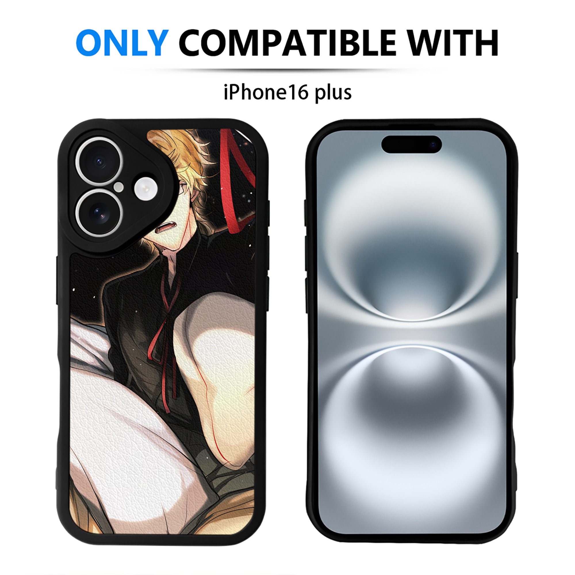 （画像用） 文豪ストレイドッグス Bungo Stray Dogs 【iPhone 16シリーズ対応】シリコンスマホケース（レザー調） 材質：シリコン